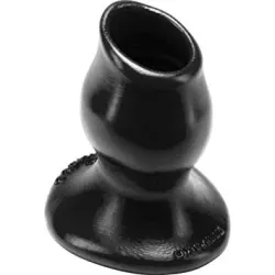 Oxballs Plug Tunnel Pig-Hole noir Large - 9 x 7 cm